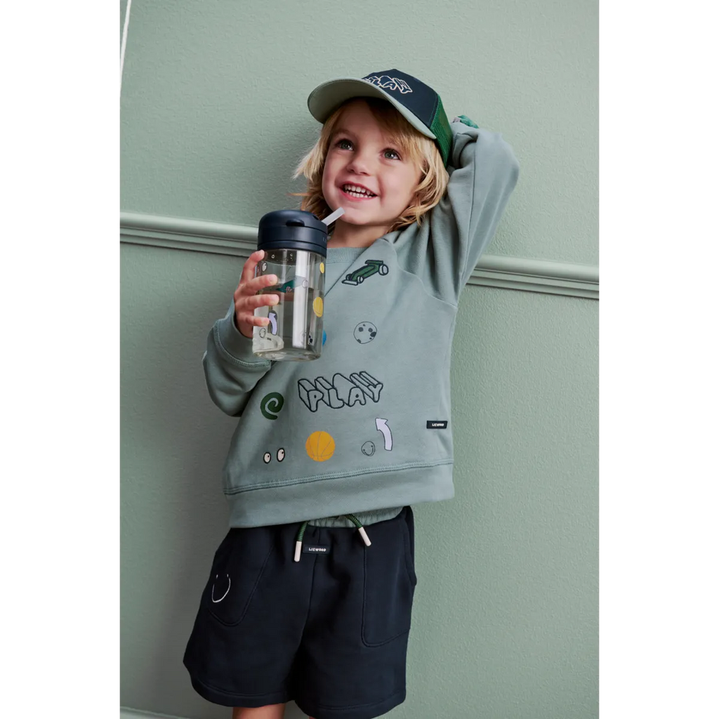 Tritan drinkbeker met rietje Pavia | Play & dusty peppermint