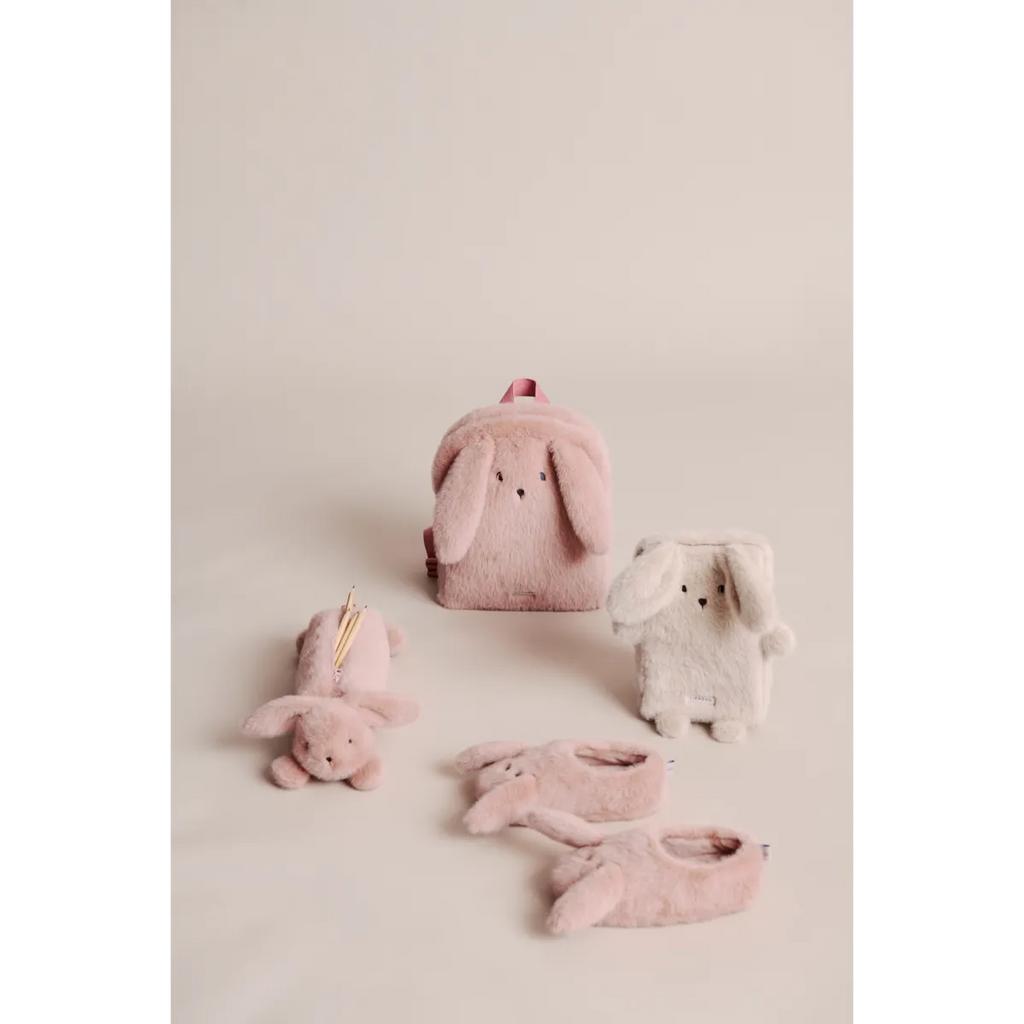 Kinder rugtas | Rabbit plush | Pale tuscany