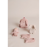 Kinder rugtas | Rabbit plush | Pale tuscany