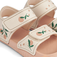 Pre-order | Blumer sandalen | Peach & sea shell