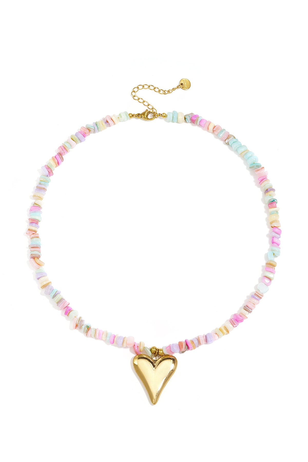 Stainless Steel Beaded Necklaces Heart Vacation Daily Romantic Series Women's jewelry