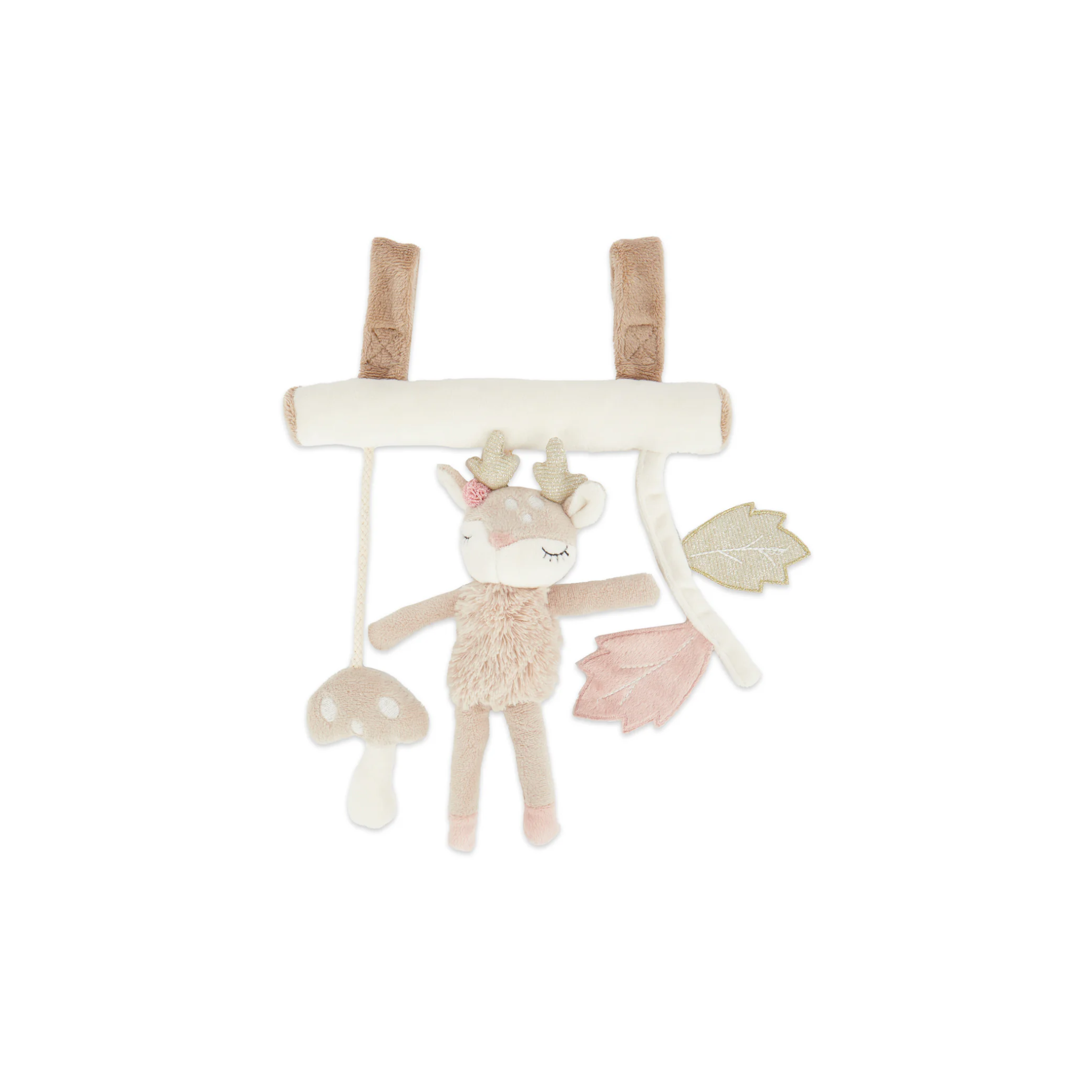 Activiteitenhanger hert | Beige & roze
