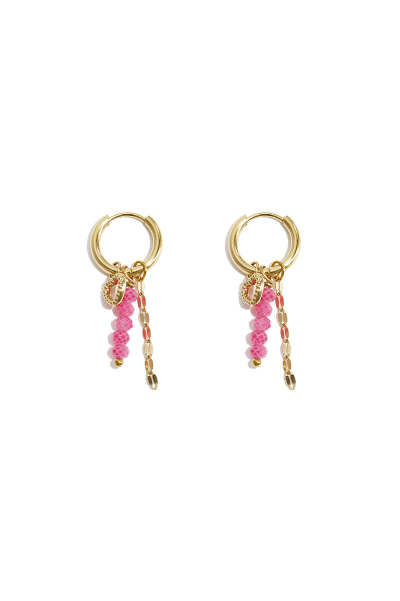 Love on top charm earrings