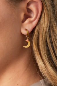 Oorbellen | Moonphase | Goud