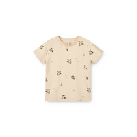 Pre-order | Shortsleeve t-shirt Apia | Peach & sea shell