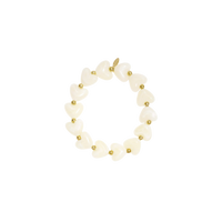 Pre-order | Armband | Chunky hearts | Gebroken wit