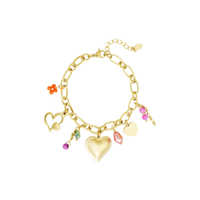 Gouden armband | Statement charms