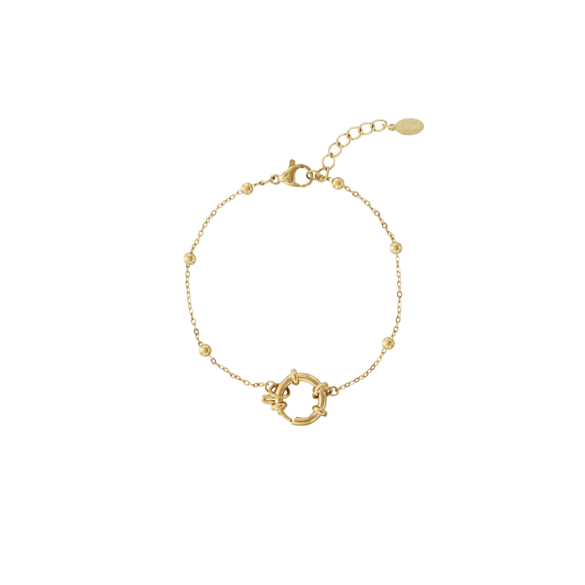 Armband | Mix & match | Dots | Goud