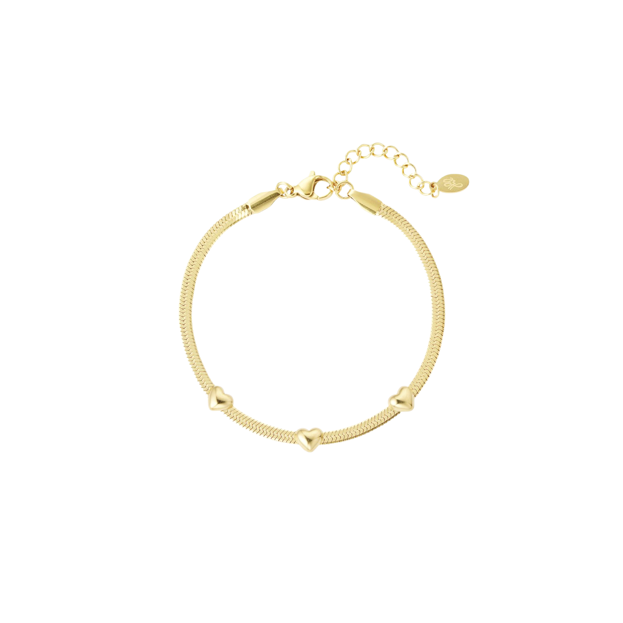 Pre-order | Armband | Triple the love | Goud