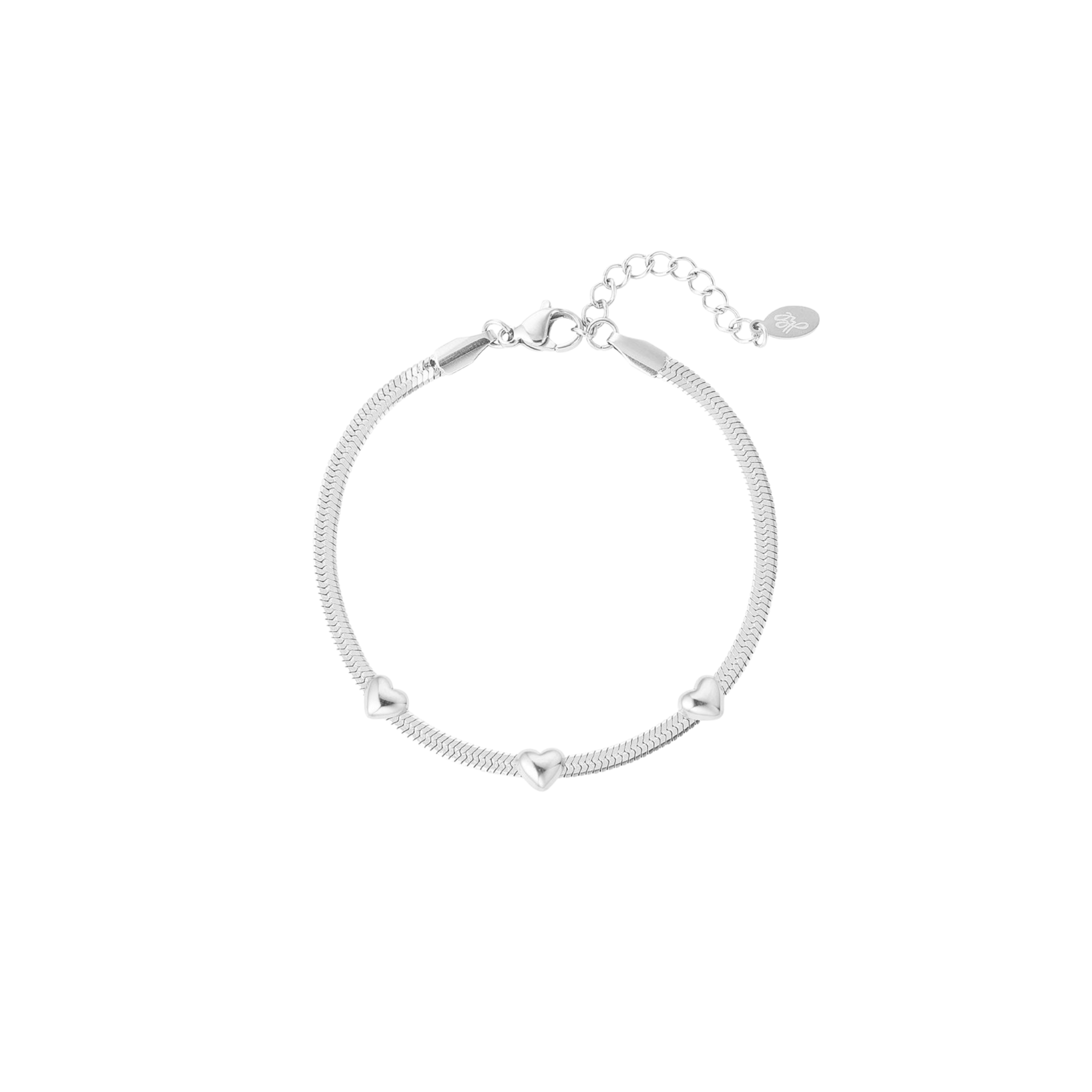 Pre-order | Armband | Triple the love | Zilver