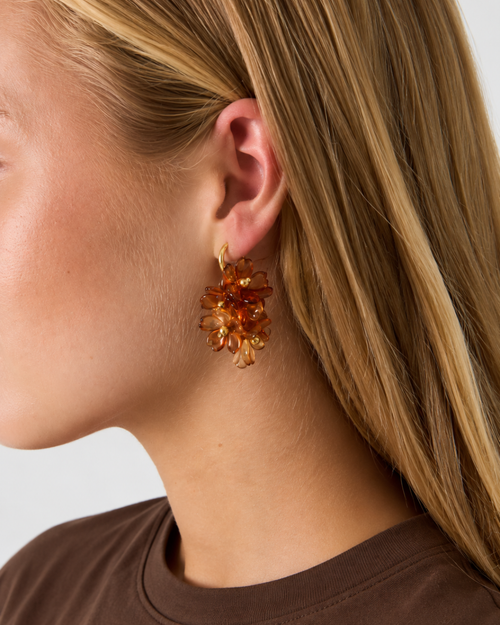 Oorbellen | Autumn bloom | Goud
