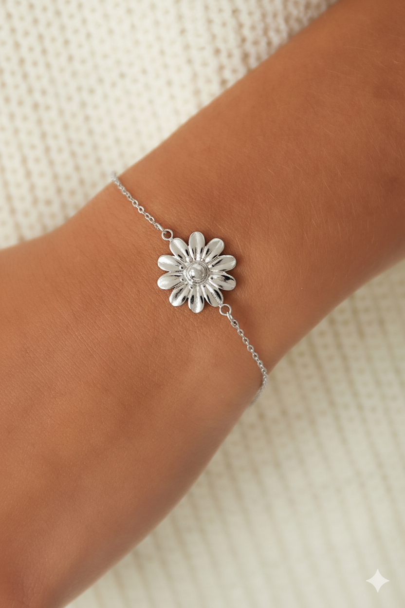 Armband | Blossom bliss | Zilver