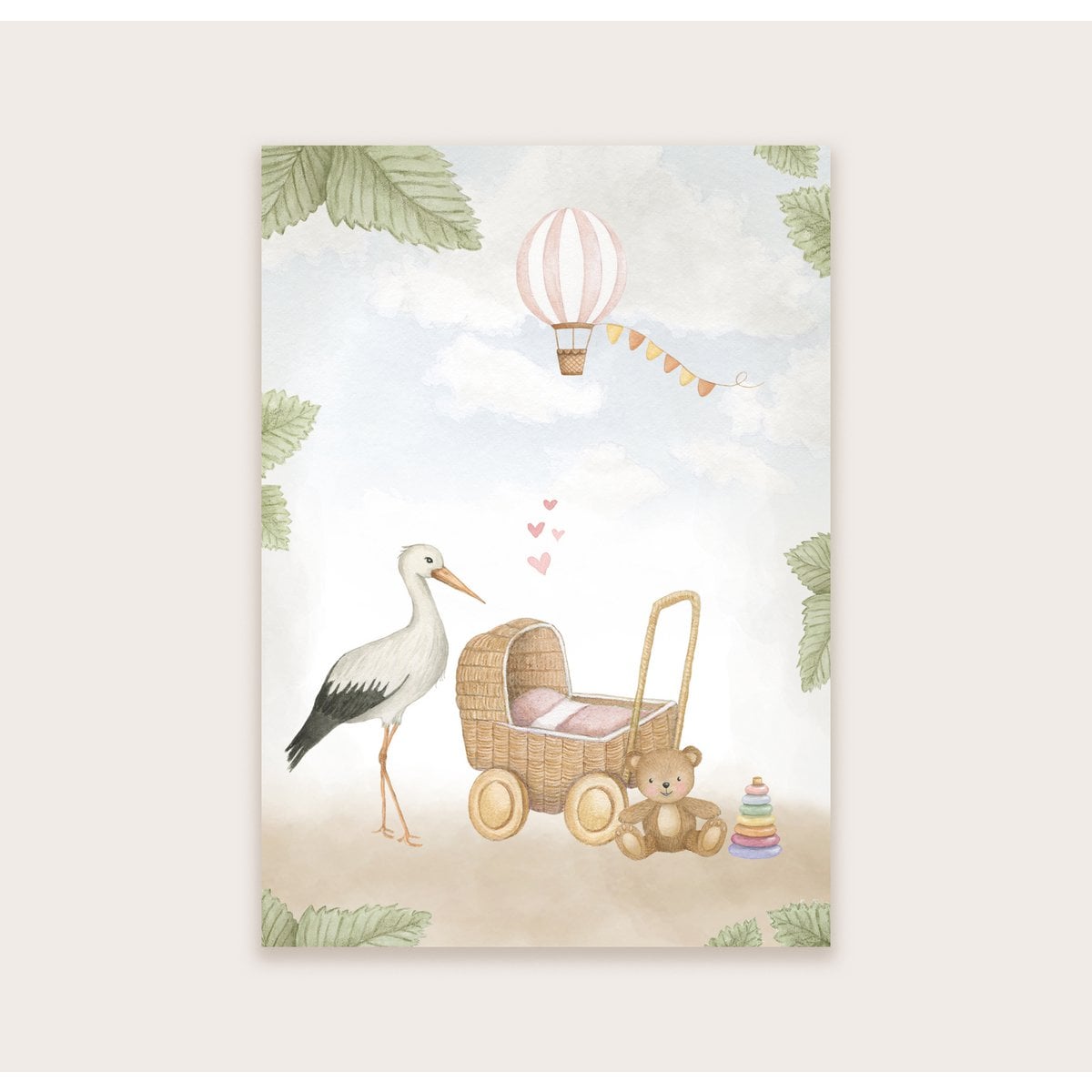 Wenskaart | Baby girl