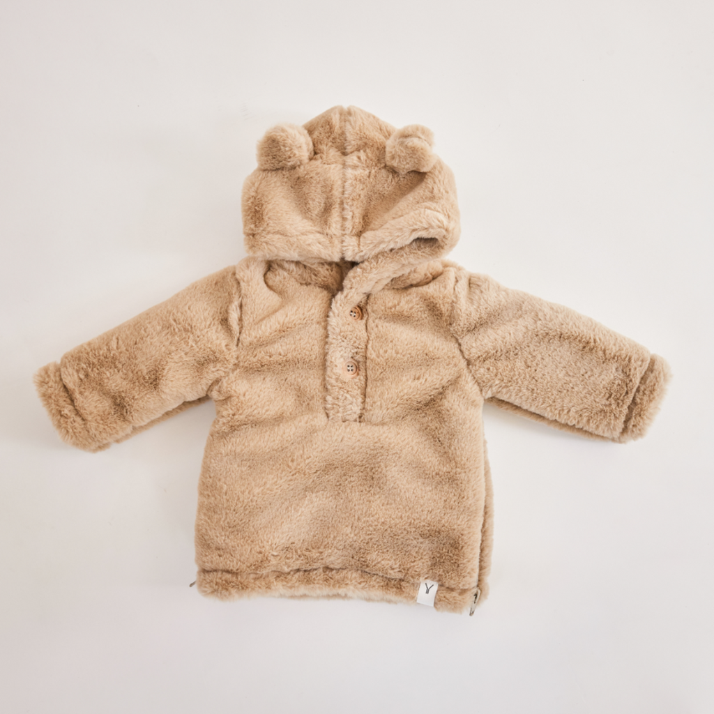 Fluffy jasje | Novy | Bruin