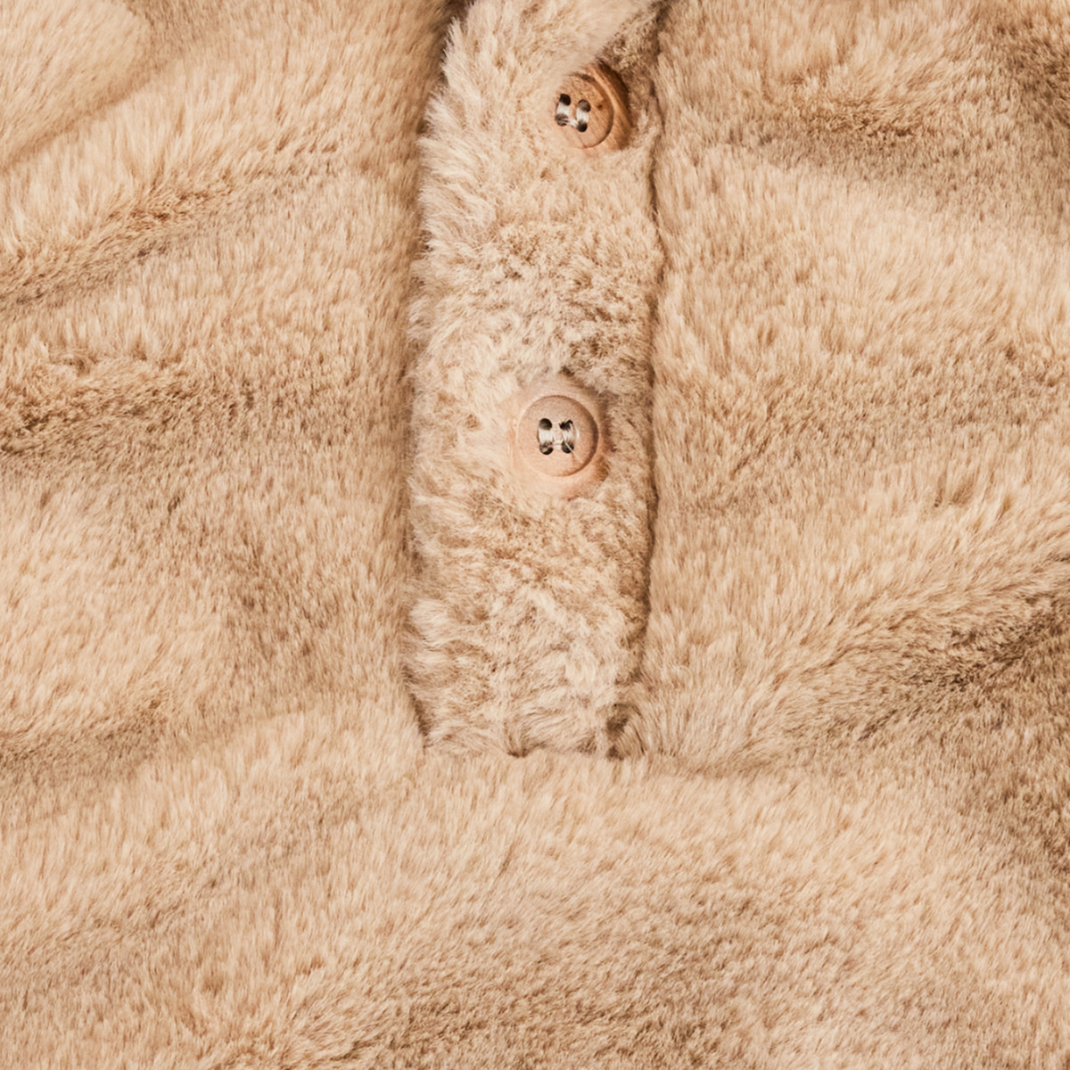 Fluffy jasje | Novy | Bruin