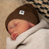 Merinowollen babymuts | Brunette
