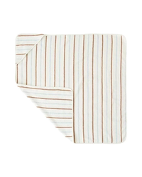 Badcape Raita | Caramel & ice blue | 100 x 100 cm