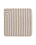 Badcape Raita | Lilac & brown | 100 x 100 cm