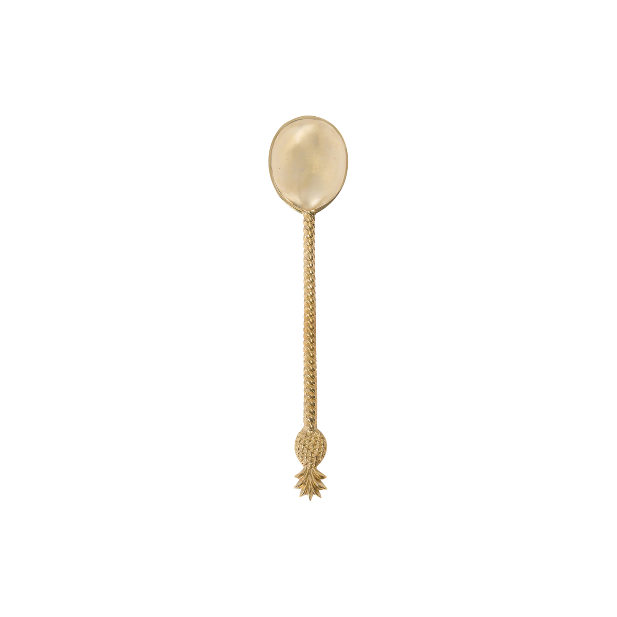 Messing saladelepel | Pineapple | Goud