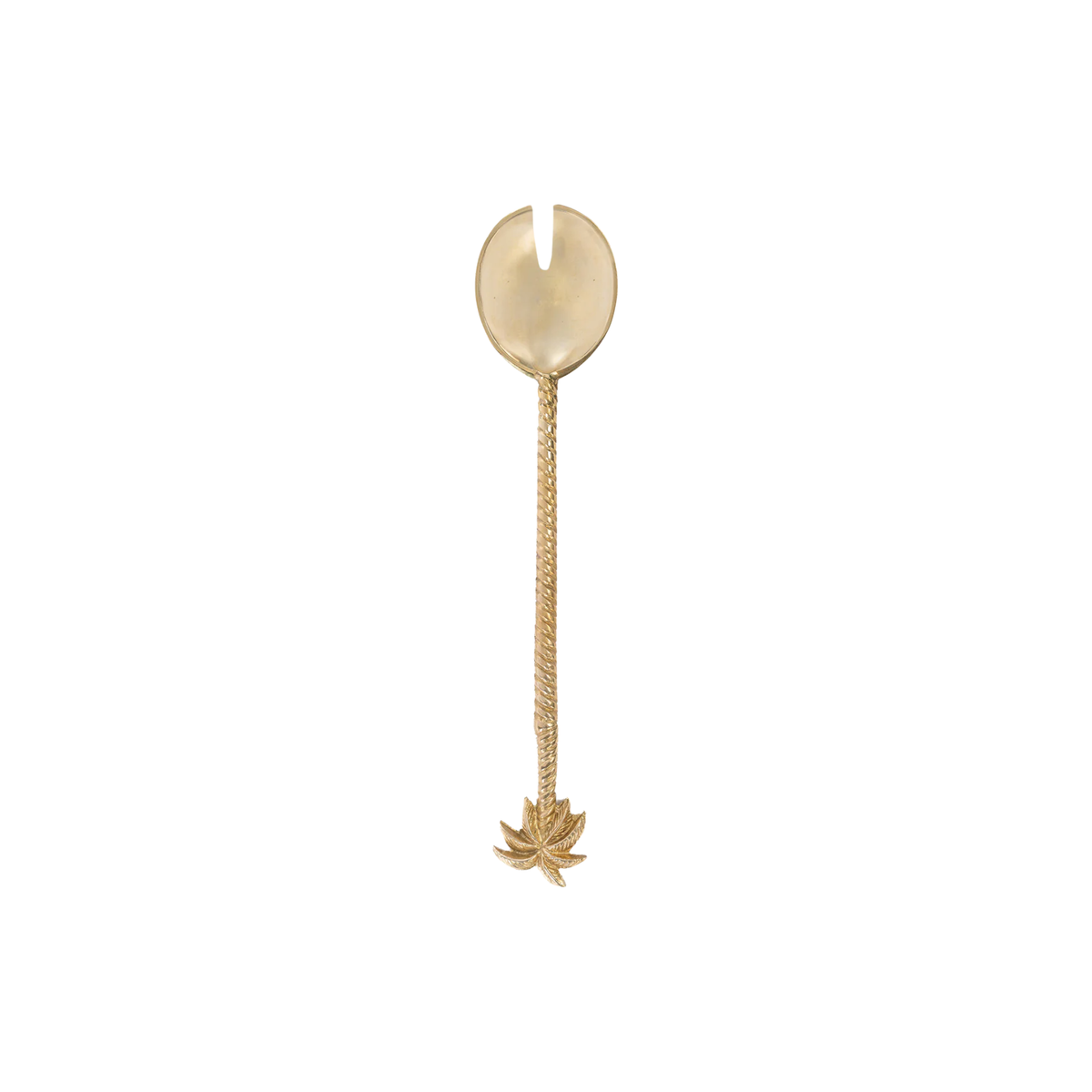 Messing saladevork | Palm tree | Goud