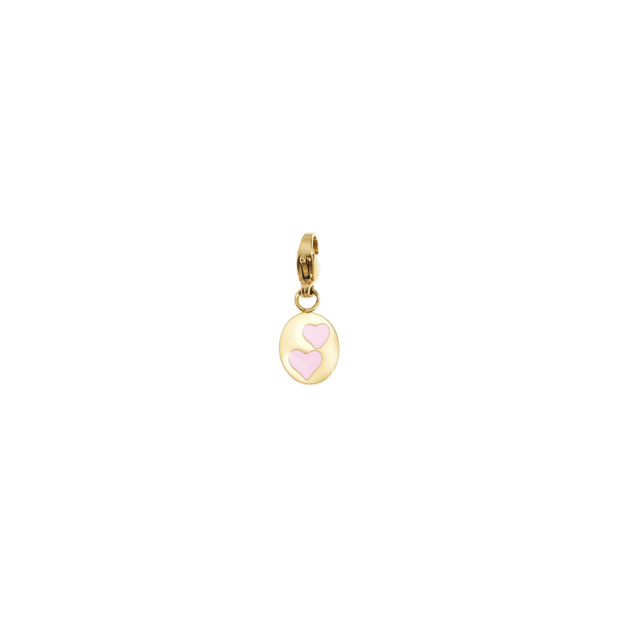 Bedel | Mix & match | Oval pink hearts | Goud