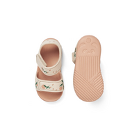 Pre-order | Blumer sandalen | Peach & sea shell