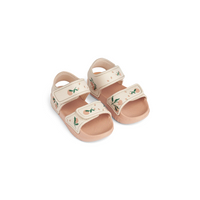 Pre-order | Blumer sandalen | Peach & sea shell