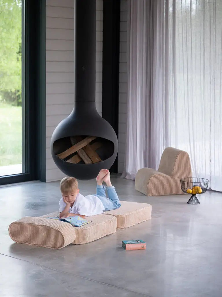 Kinder loungestoel | Cloud | Brown Sugar