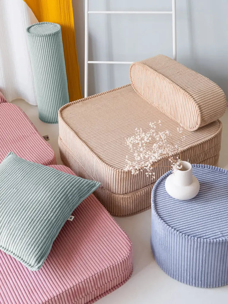 Kinder loungestoel & logeerbed | Brown Sugar