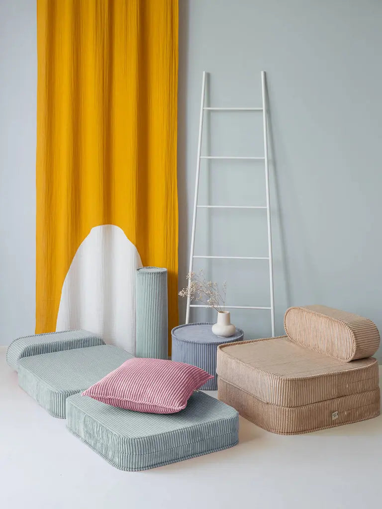 Kinder loungestoel & logeerbed | Brown Sugar