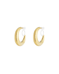 Clip oorbellen | Bold relief | Goud & zilver