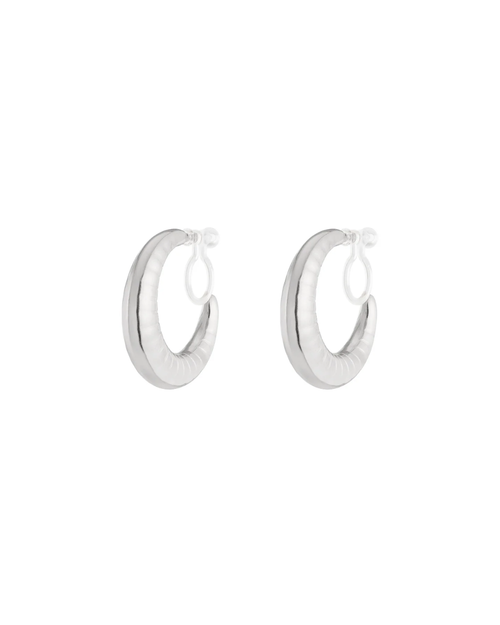 Clip oorbellen | Bold relief | Goud & zilver