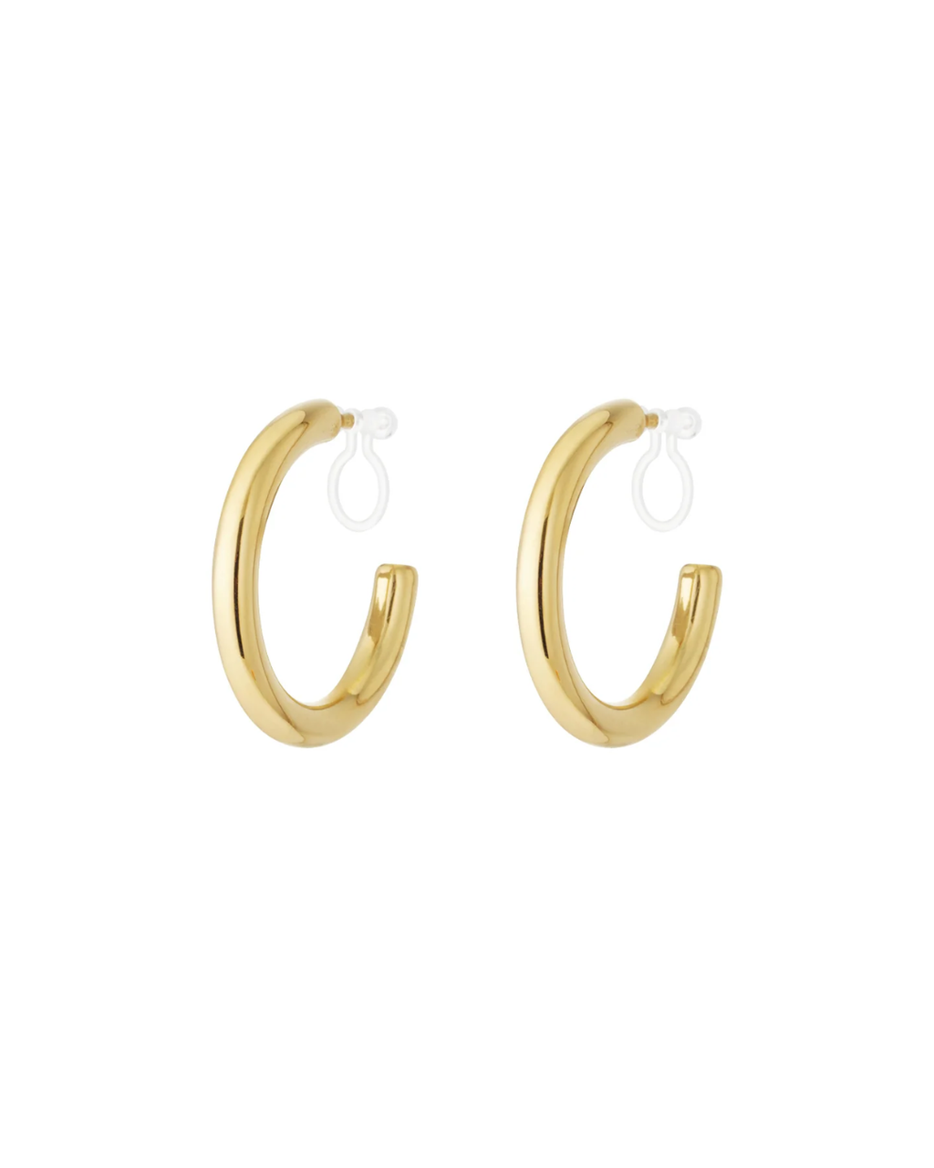 Clip oorbellen | Classic hoop | Goud & zilver