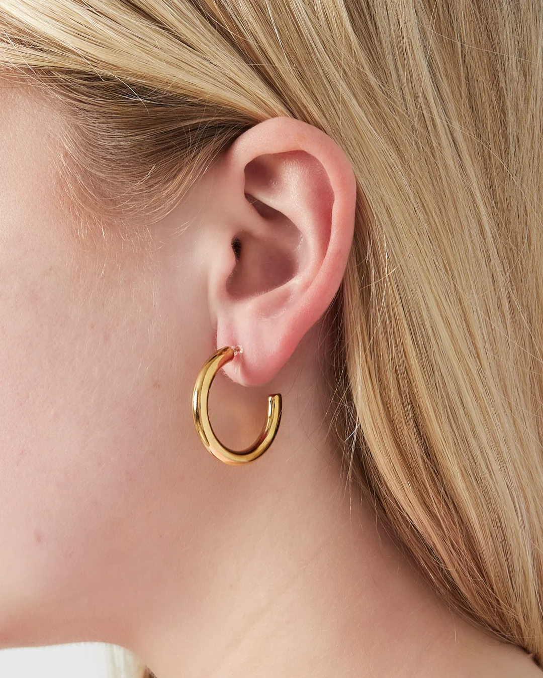 Clip oorbellen | Classic hoop | Goud & zilver