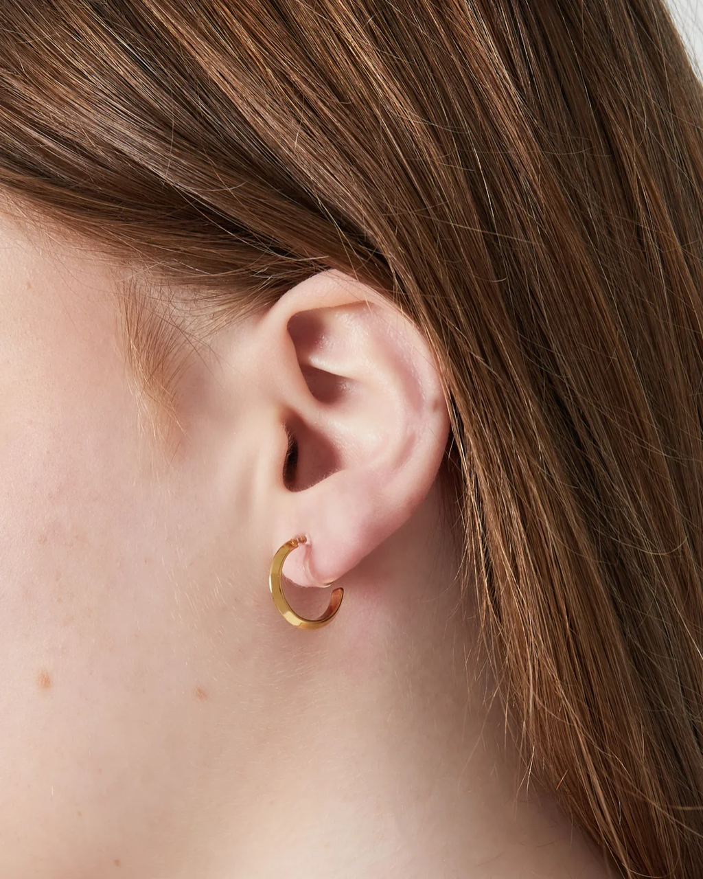 Clip oorbellen | Clean curve | Goud & zilver