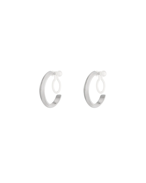 Clip oorbellen | Clean curve | Goud & zilver