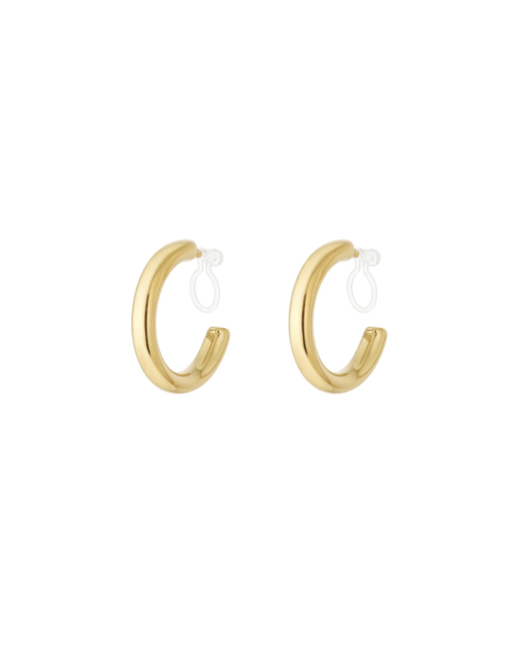 Clip oorbellen | Luminous hoop | Goud & zilver
