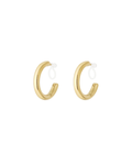 Clip oorbellen | Luminous hoop | Goud & zilver
