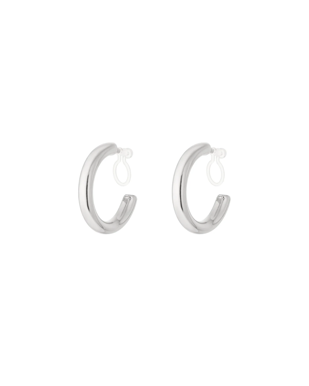 Clip oorbellen | Classic hoop | Ø 2.5 cm | Goud & zilver