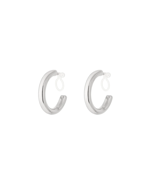 Clip oorbellen | Luminous hoop | Goud & zilver