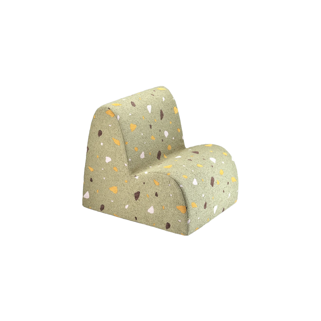 Kinder loungestoel | Cloud | Terrazzo Moss