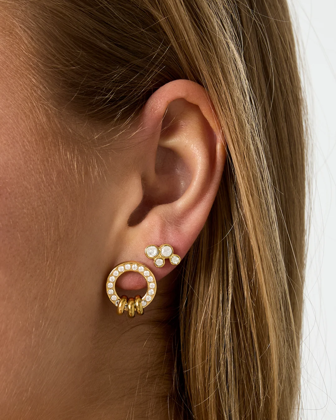 Oorbellen | Crystal cluster