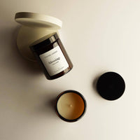 Geurkaars in glazen pot | Dark amber