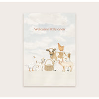 Wenskaart | Welcome little ones | Tweelingen