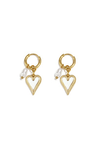 Romantic Heart Drop Earrings for Valentine's Day