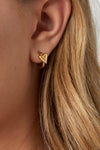 Oorbellen | Mini hearts | Goud
