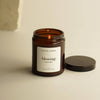 Geurkaars in glazen pot | Dark amber