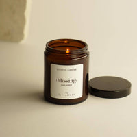 Geurkaars in glazen pot | Dark amber