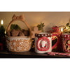 Keramieken kerstmandje | Bruin