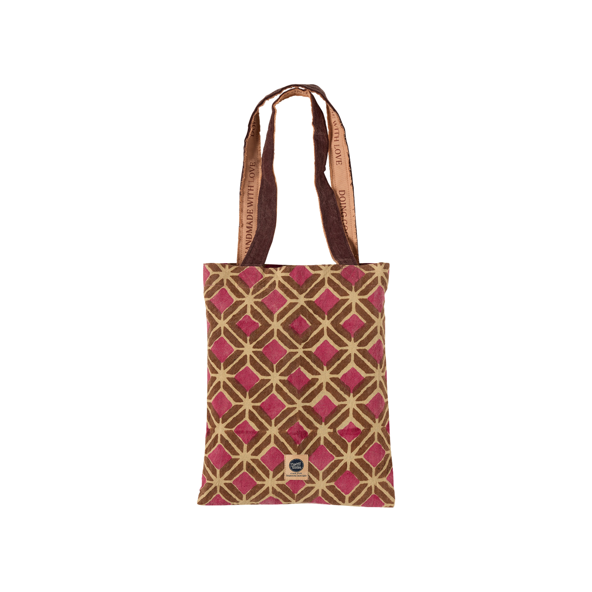 Katoenen plaid / tafelkleed in tote bag | Helena
